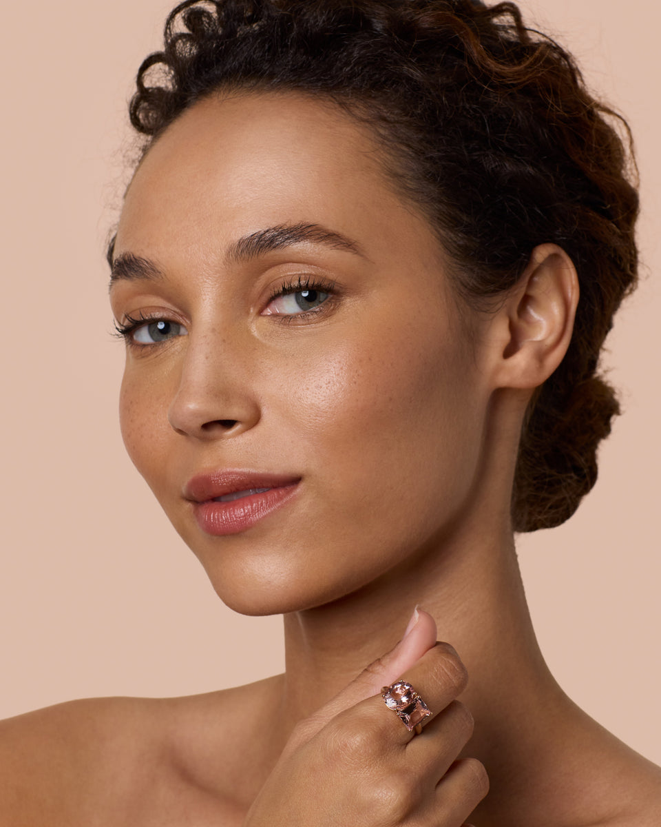 One of a Kind Gemmy Gem Double Stone Ring