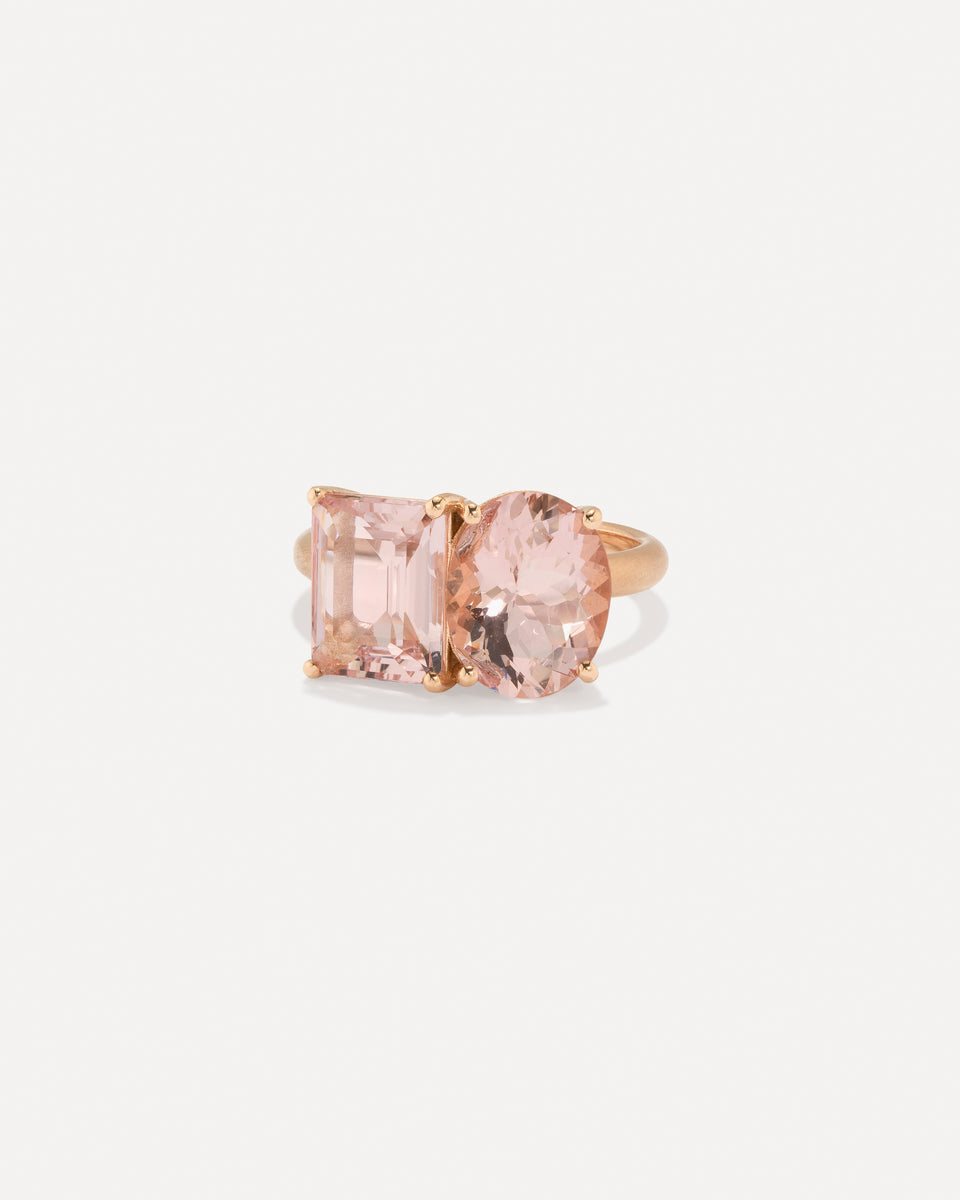 One of a Kind Gemmy Gem Double Stone Ring - Irene Neuwirth