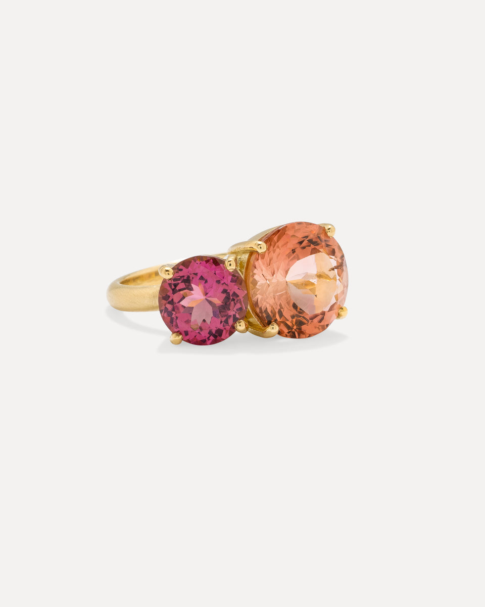 One of a Kind Gemmy Gem Double Stone Ring