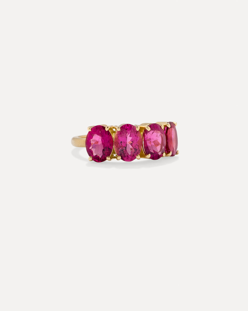 One of a Kind Gemmy Gem Oval Four Stone Ring - Irene Neuwirth