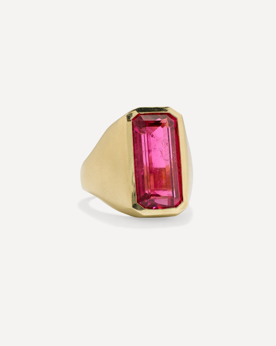One of a Kind Bezel Cigar Band Ring