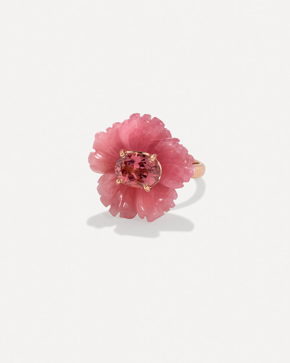 One of a Kind Tropical Flower Ring - Irene Neuwirth