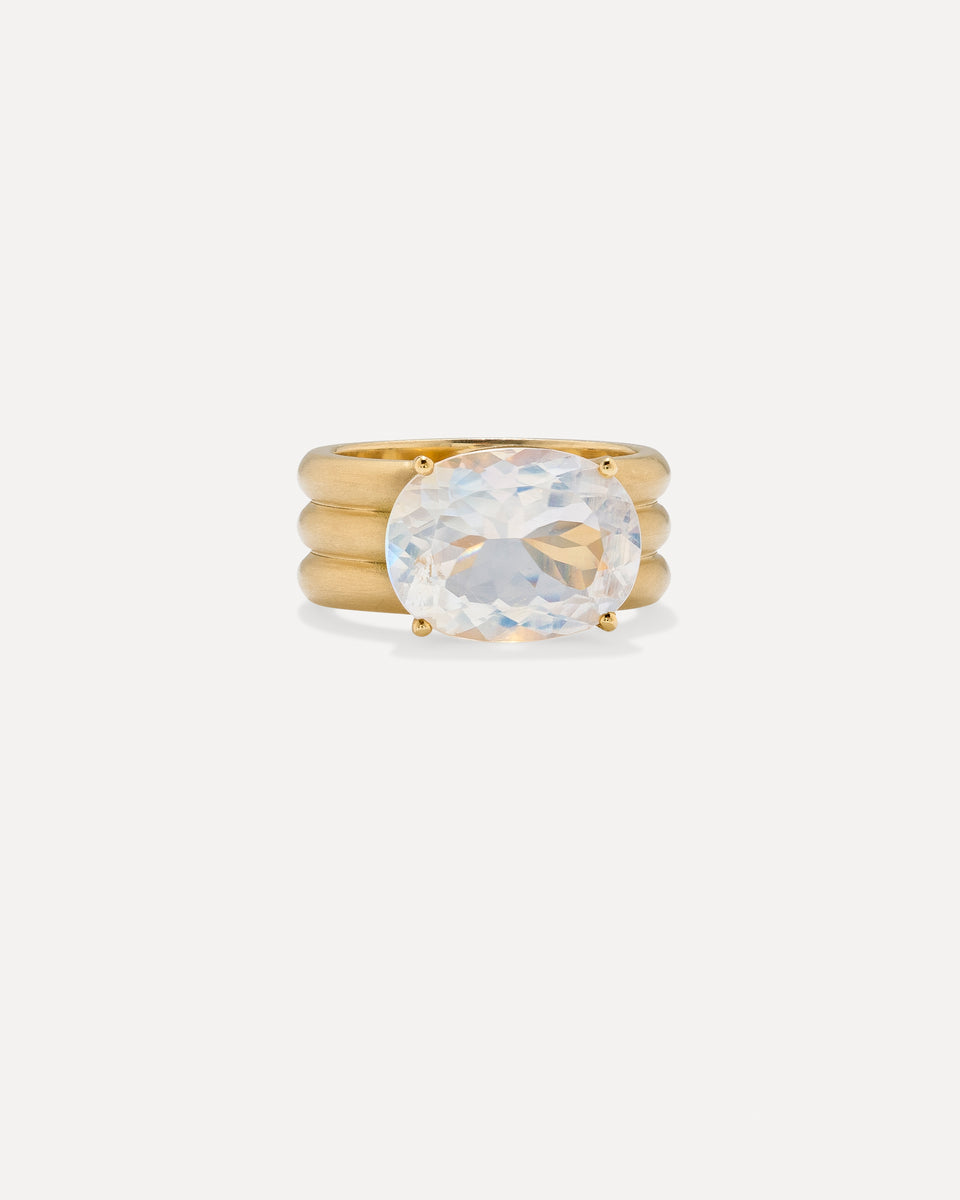 One of a Kind Heroic Oval Triple Band Ring - Irene Neuwirth