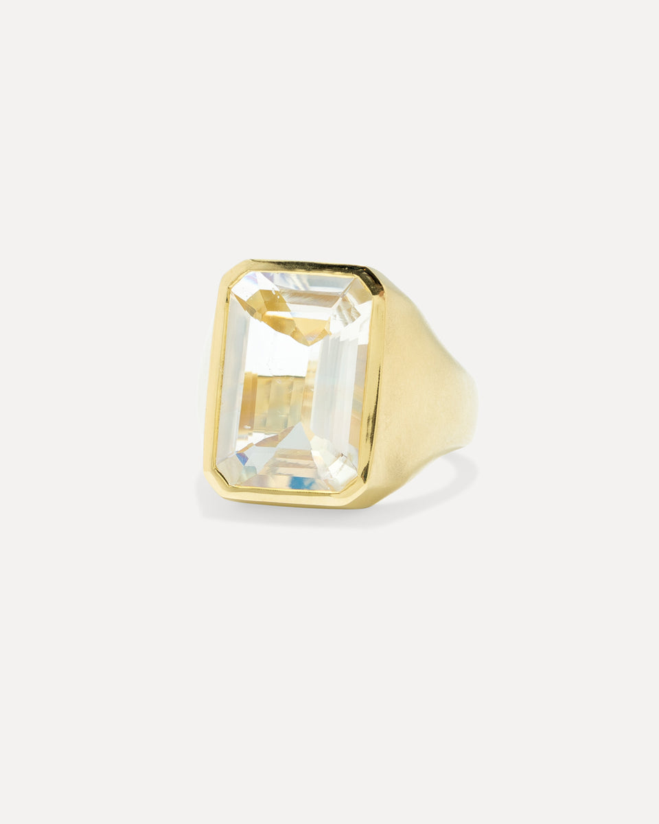One of a Kind Bezel Cigar Band Ring - Irene Neuwirth
