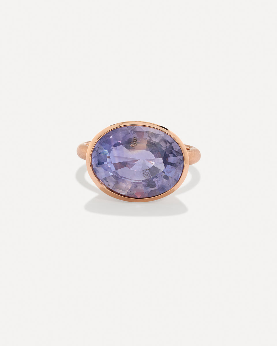 One of a Kind Gem Drop Oval Bezel Ring - Irene Neuwirth