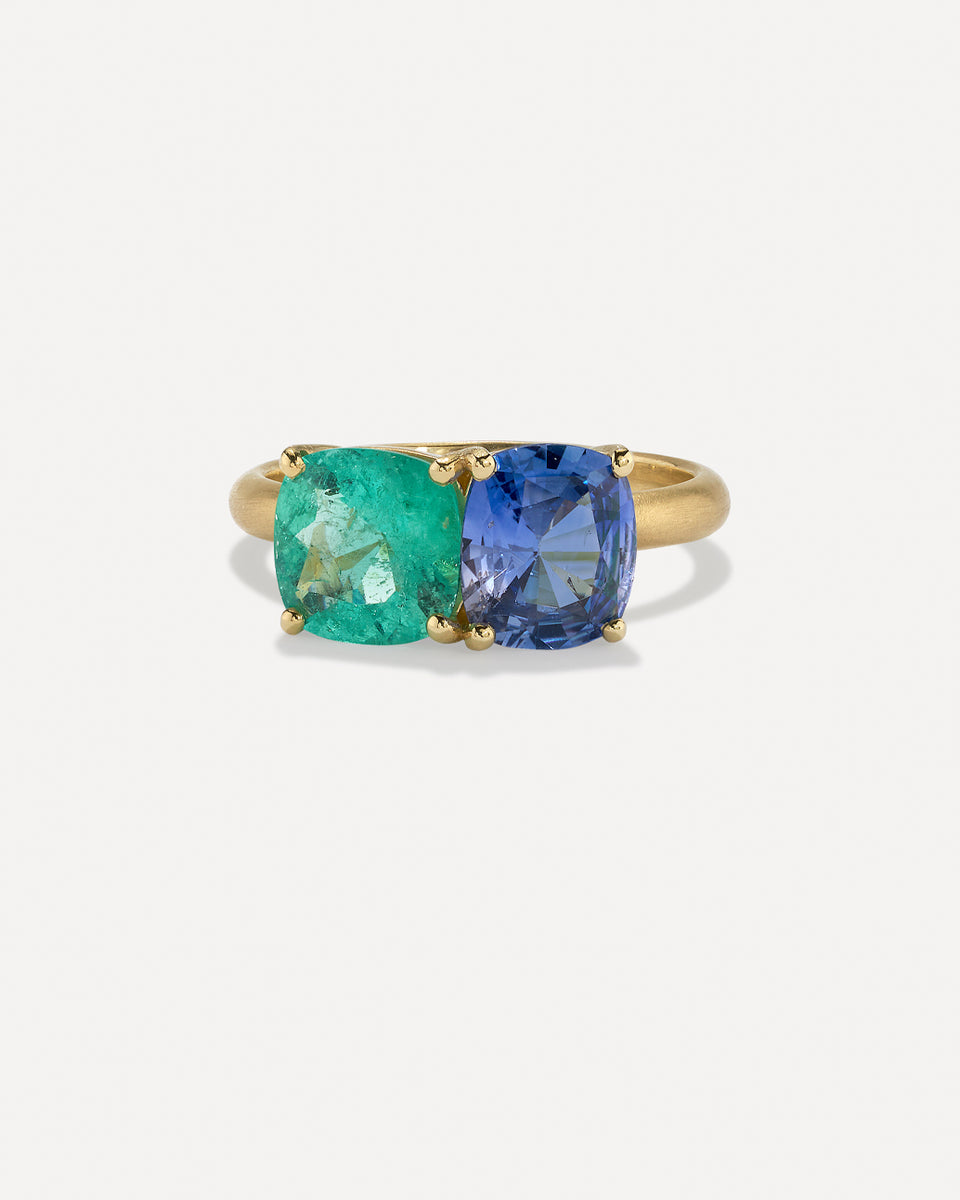 One of a Kind Gemmy Gem Double Stone Ring