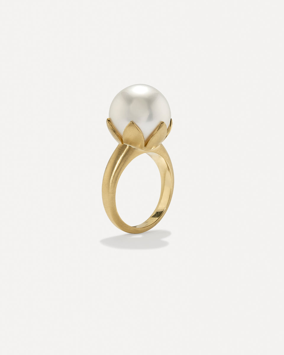 One of a Kind Pearl Blossom Ring - Irene Neuwirth