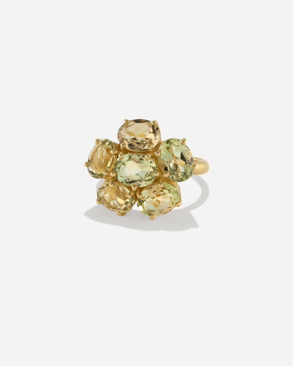 One of a Kind Gemmy Gem Floret Ring - Irene Neuwirth