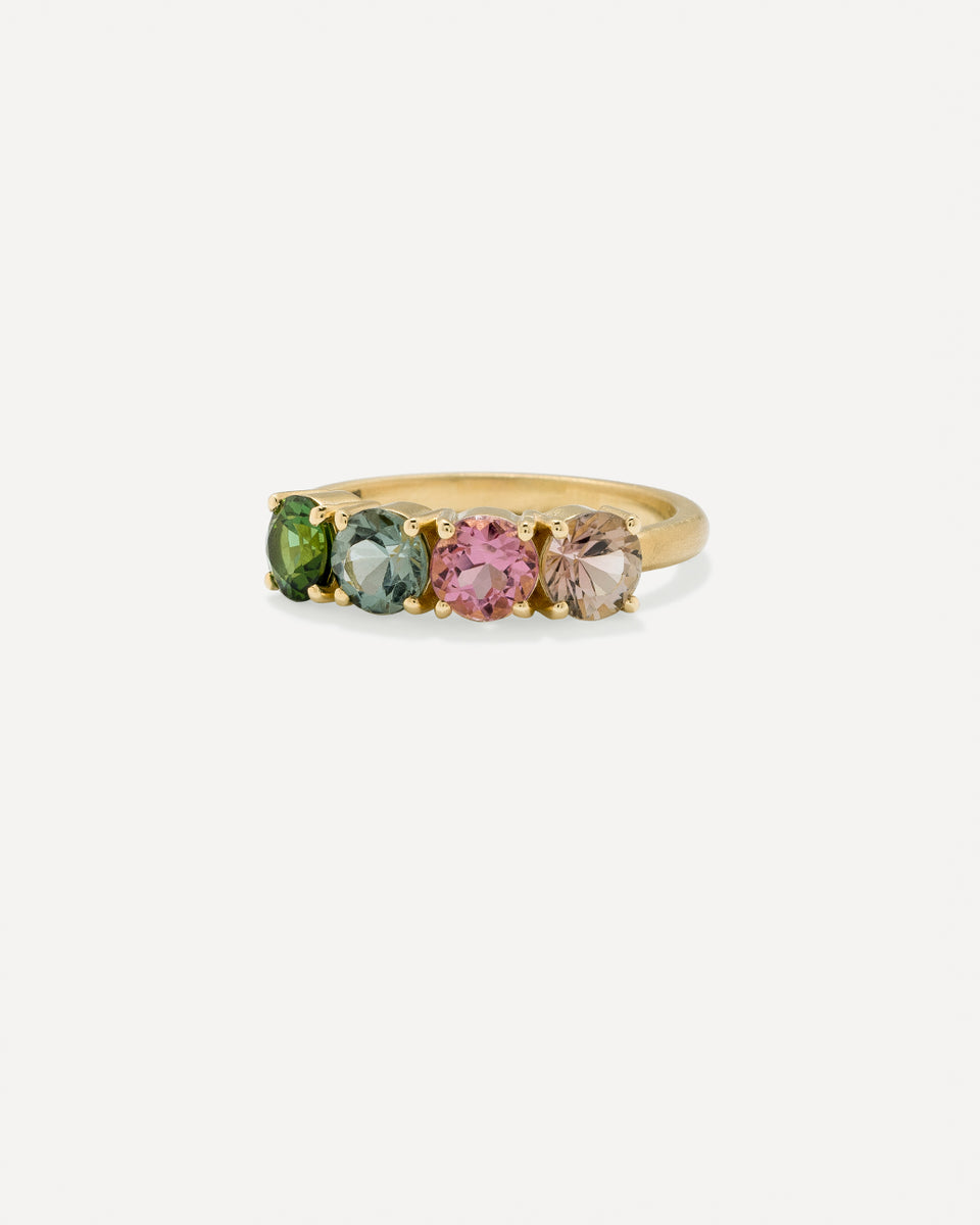 One of a Kind Gemmy Gem Four Stone Mixed Ring - Irene Neuwirth
