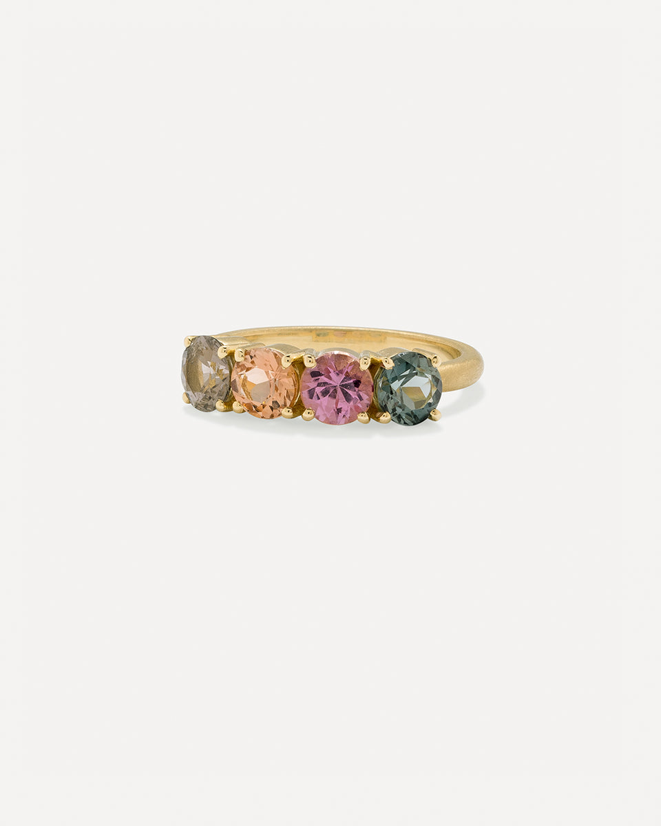 One of a Kind Gemmy Gem Four Stone Ring - Irene Neuwirth