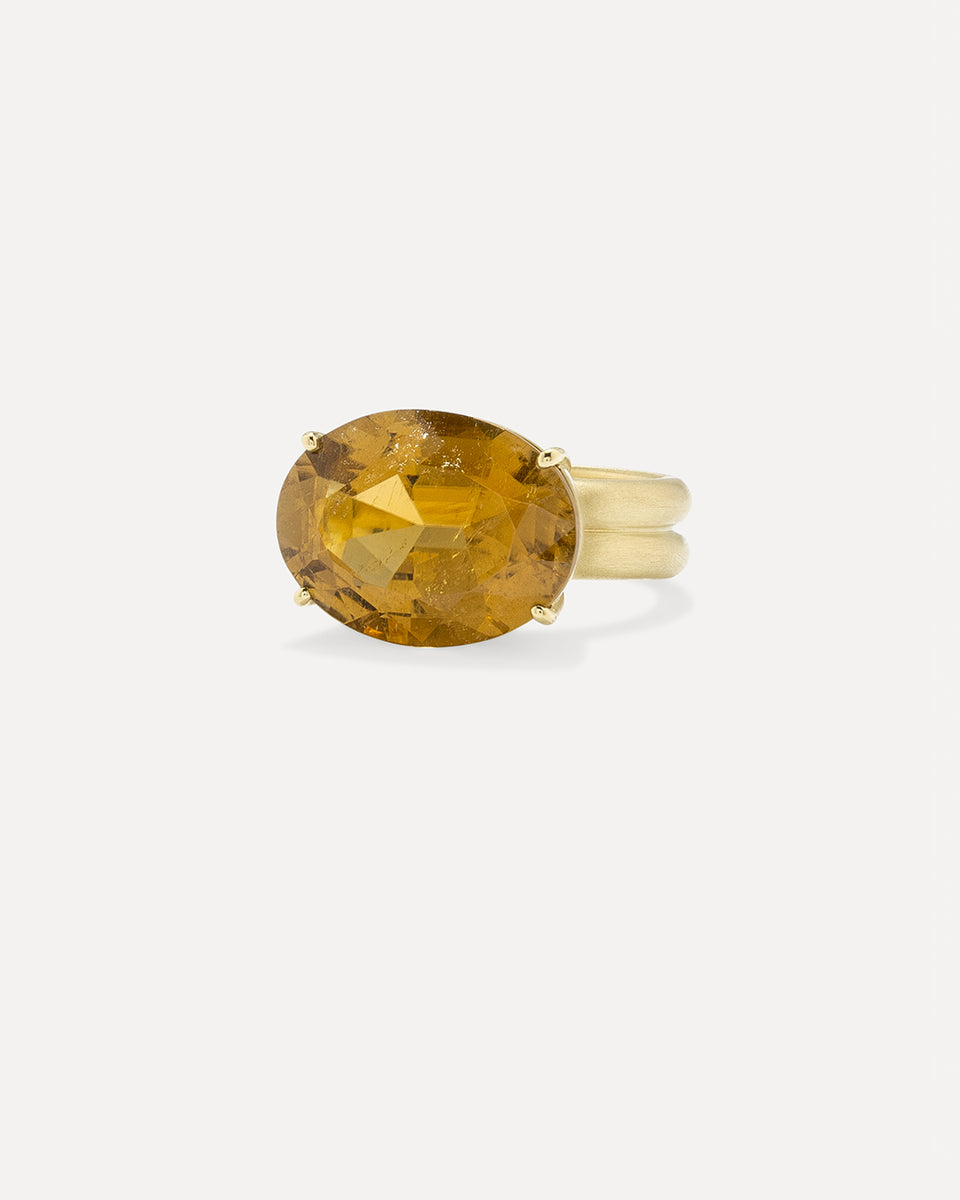 One of a Kind Heroic Oval Double Band Ring - Irene Neuwirth