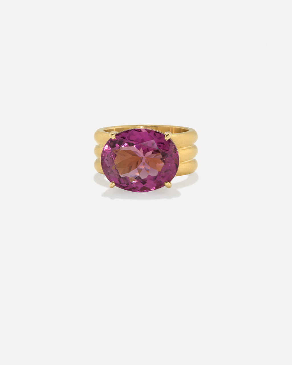 One of a Kind Heroic Oval Triple Band Ring - Irene Neuwirth