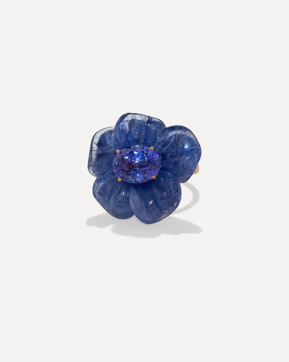 One of a Kind Tropical Flower Ring - Irene Neuwirth