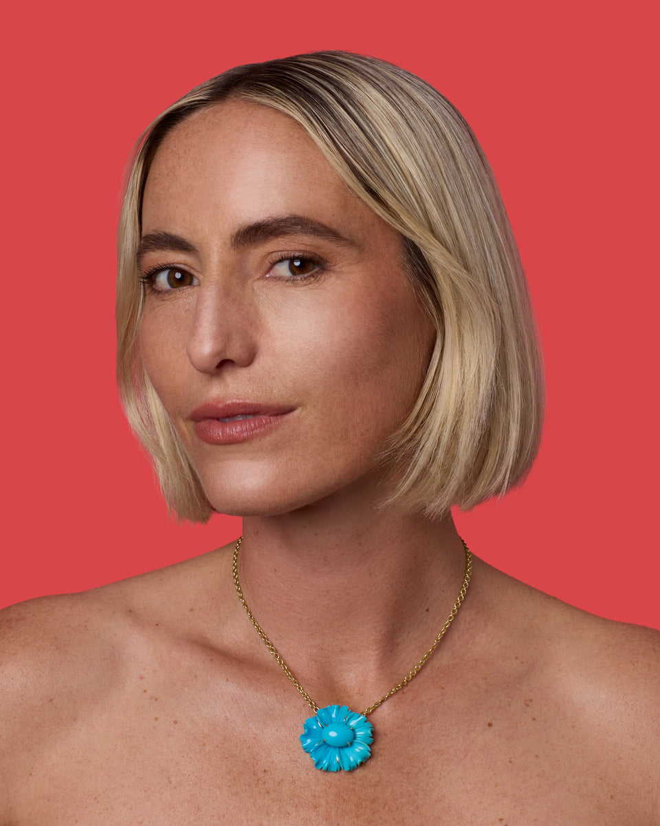 One of a Kind Tropical Flower Necklace PREVIEW