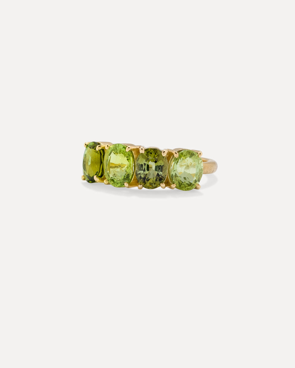 One of a Kind Gemmy Gem Oval Four Stone Ring - Irene Neuwirth