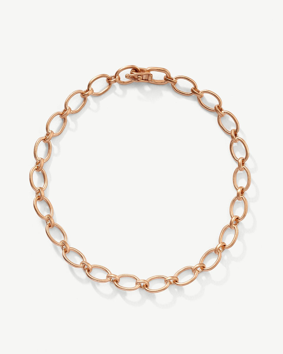 Unica 18ct Rose Gold Chain Bracelet