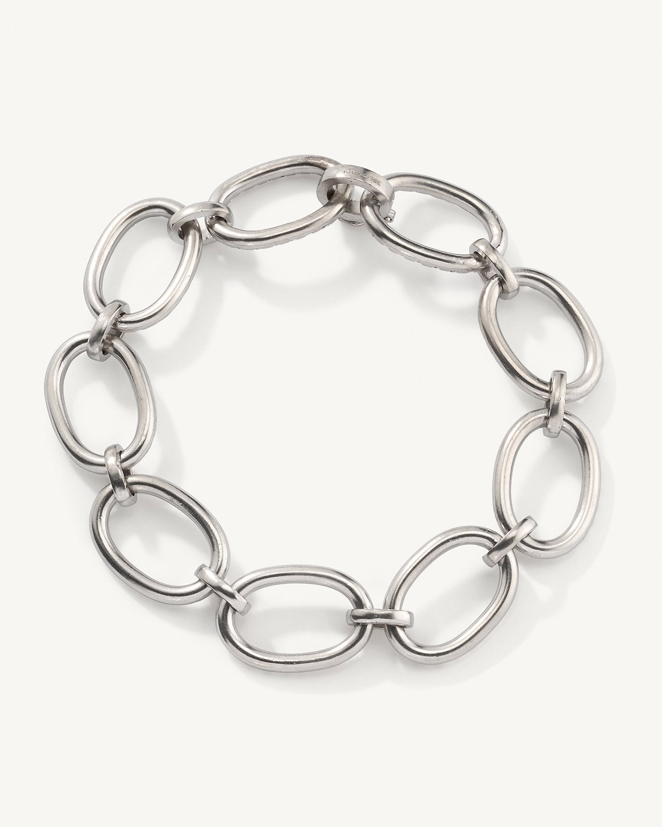 Pavé Large Oval Link Chain Bracelet