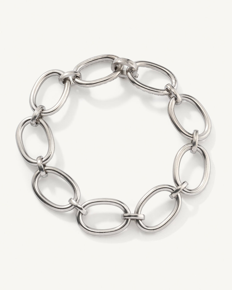Pavé Large Oval Link Chain Bracelet - Irene Neuwirth