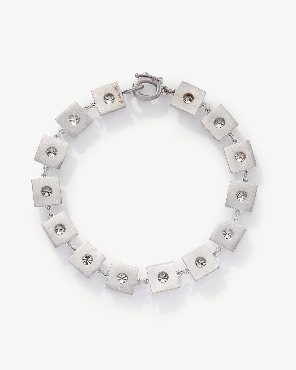 Diamond Tile Link Bracelet - Irene Neuwirth