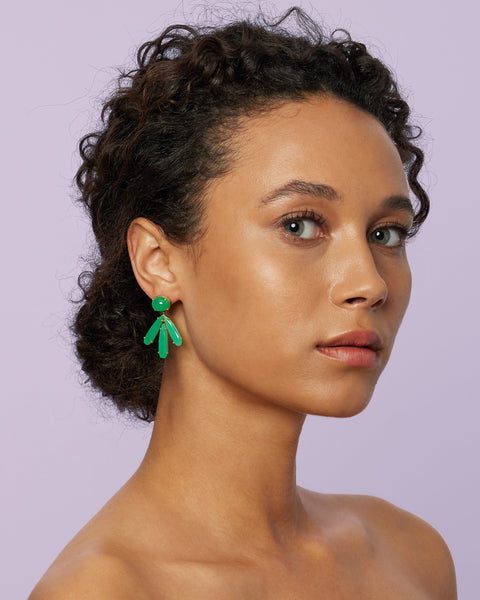 Classic Flora Drop Earrings - Irene Neuwirth