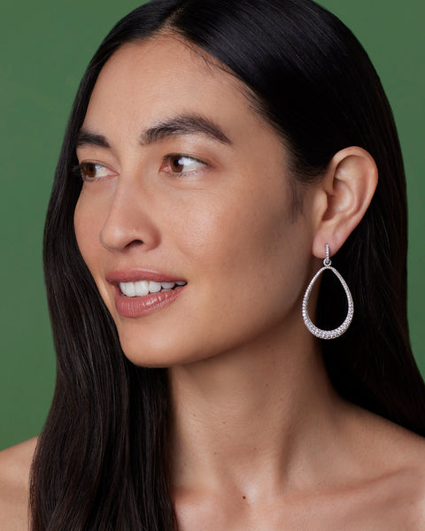 Pavé Swing Hoops - Irene Neuwirth