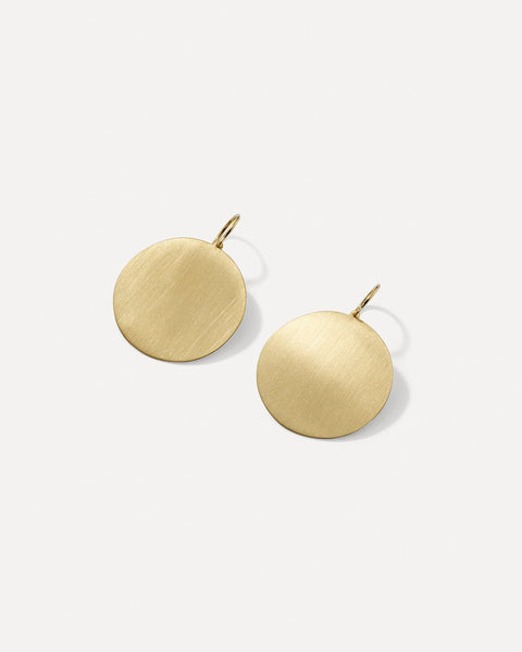 Large Gold Classic Circle Earrings - Irene Neuwirth