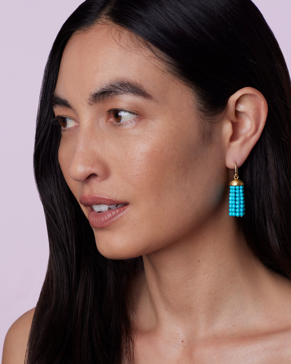 Mini Tassel Earrings 18k Yellow Gold – Irene Neuwirth