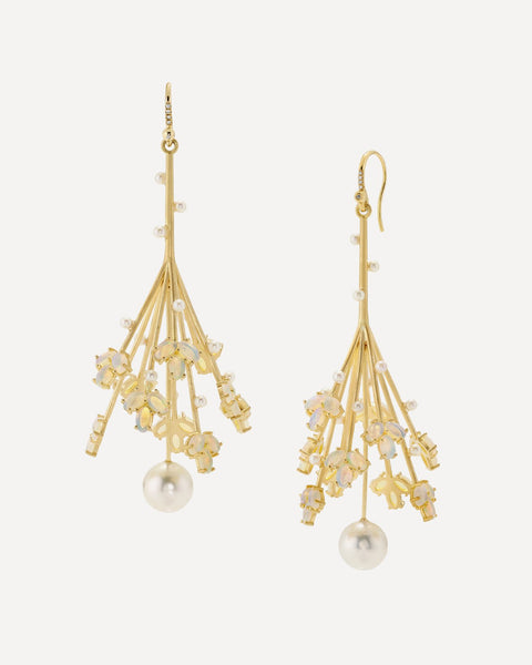 Golden Blossom Bouquet Earrings - Irene Neuwirth