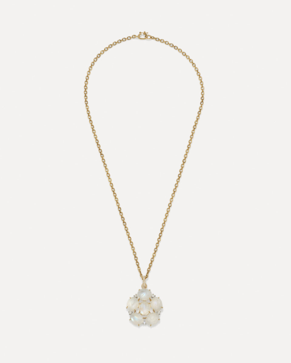 Pavé Classic Diamond Floret Necklace - Irene Neuwirth