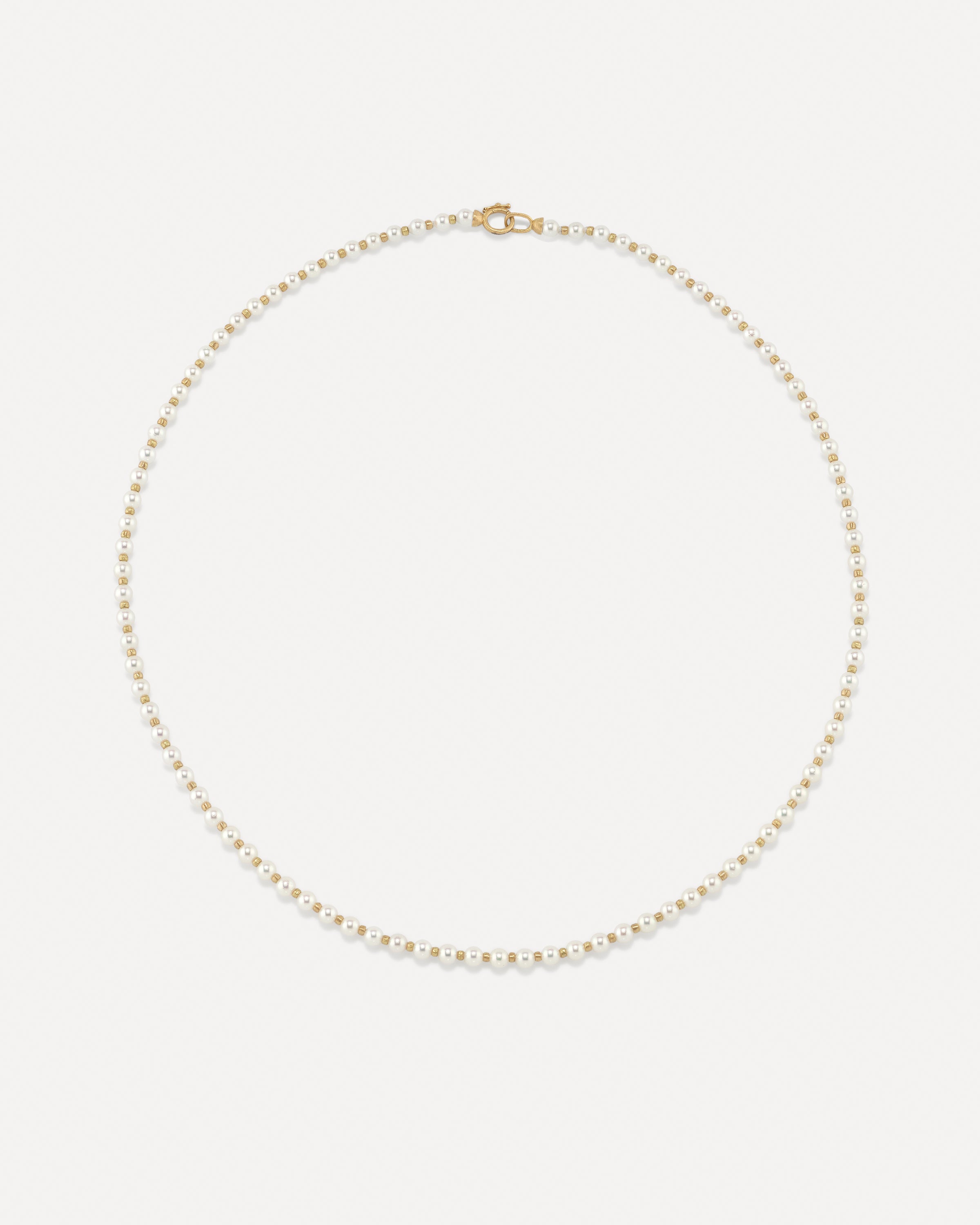 Petite Gumball Gold Beaded Candy Necklace 18k Yellow Gold – Irene