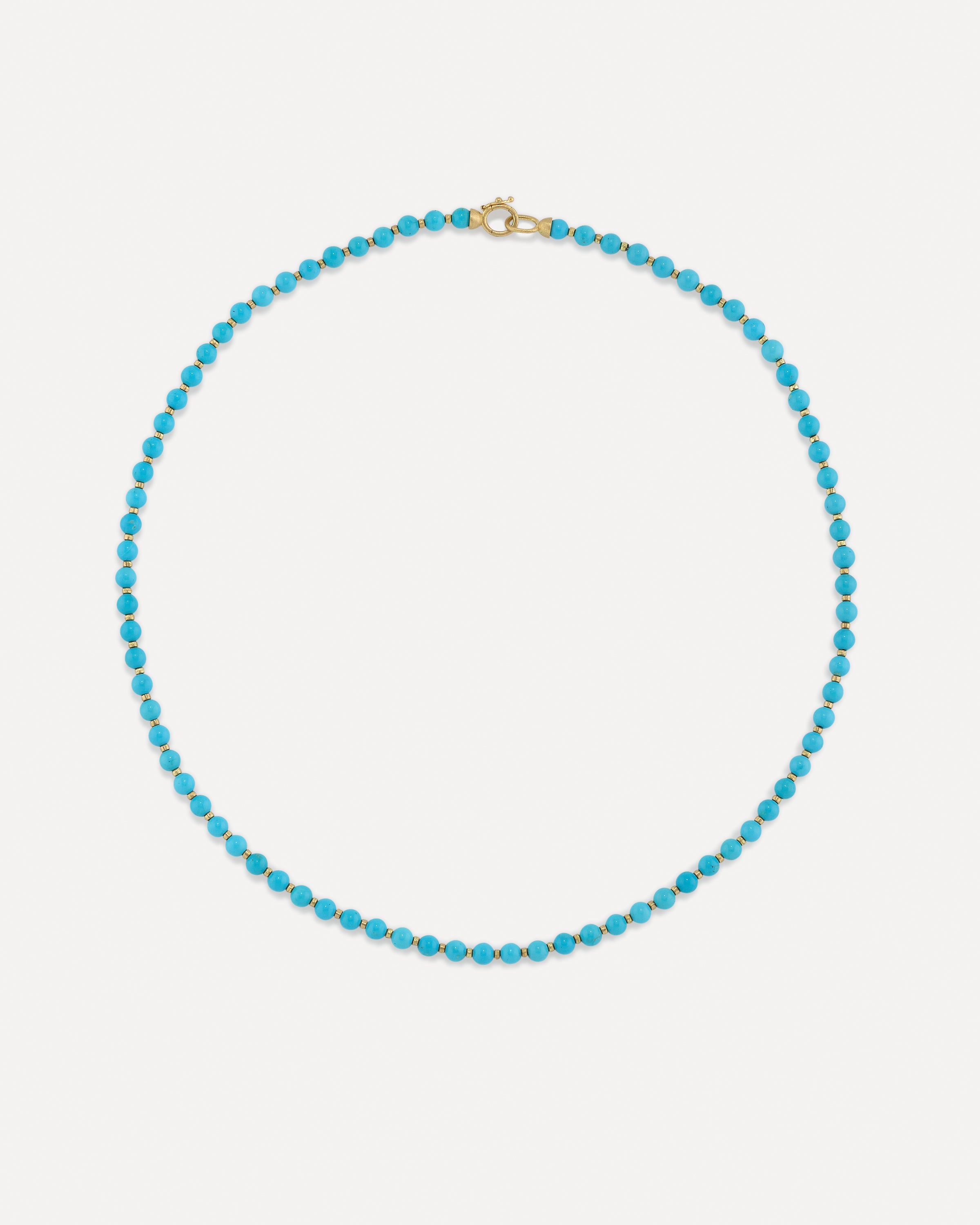 Petite Gumball Gold Beaded Candy Necklace 18k Yellow Gold – Irene