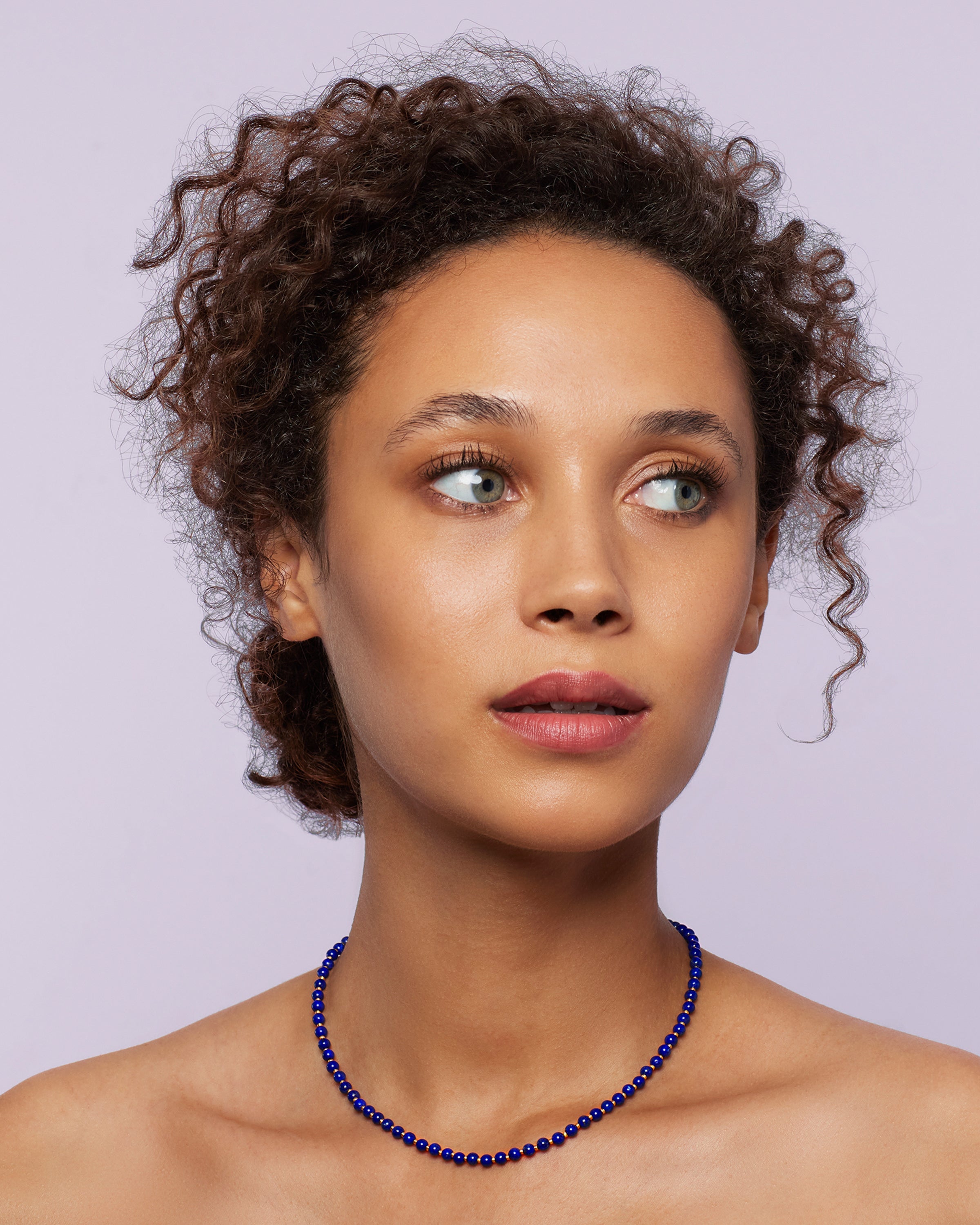 Petite Gumball Gold Beaded Candy Necklace 18k Yellow Gold – Irene