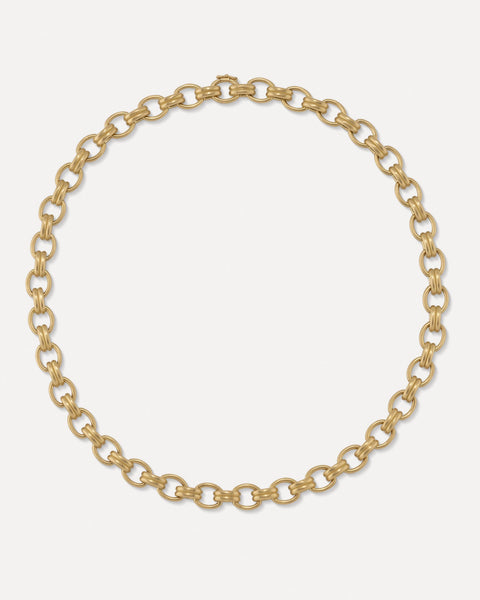 Medium Heavy Oval Double Link Chain Necklace - Irene Neuwirth