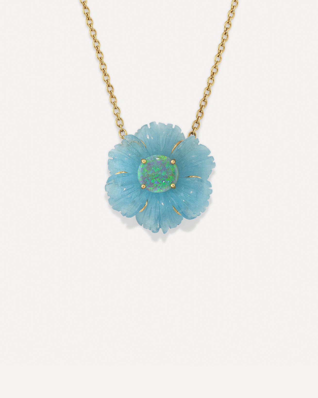 Irene Neuwirth 18kt yellow gold opal necklace