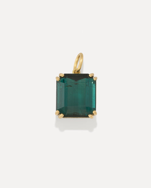 One of a Kind Gem Drop Emerald-Cut Double Prong Charm - Irene Neuwirth