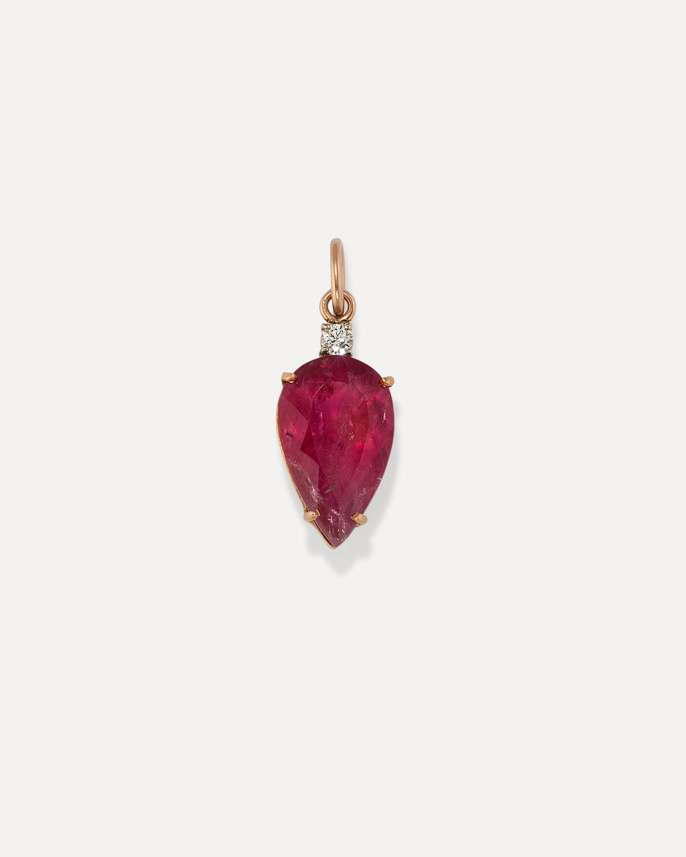 One of a Kind Diamond Pear Charm - Irene Neuwirth