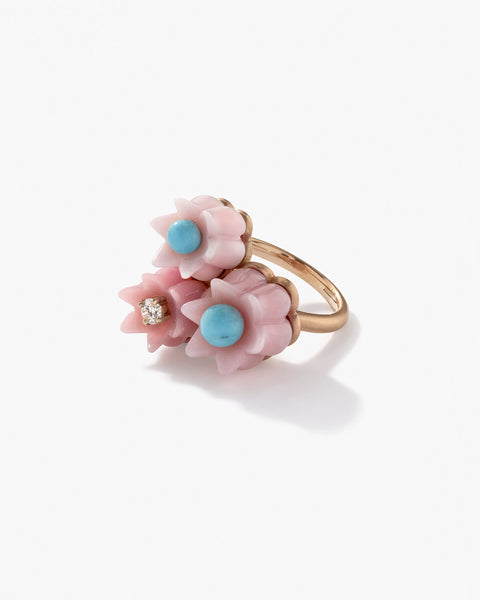 Lily of the Valley Trio Ring - Irene Neuwirth