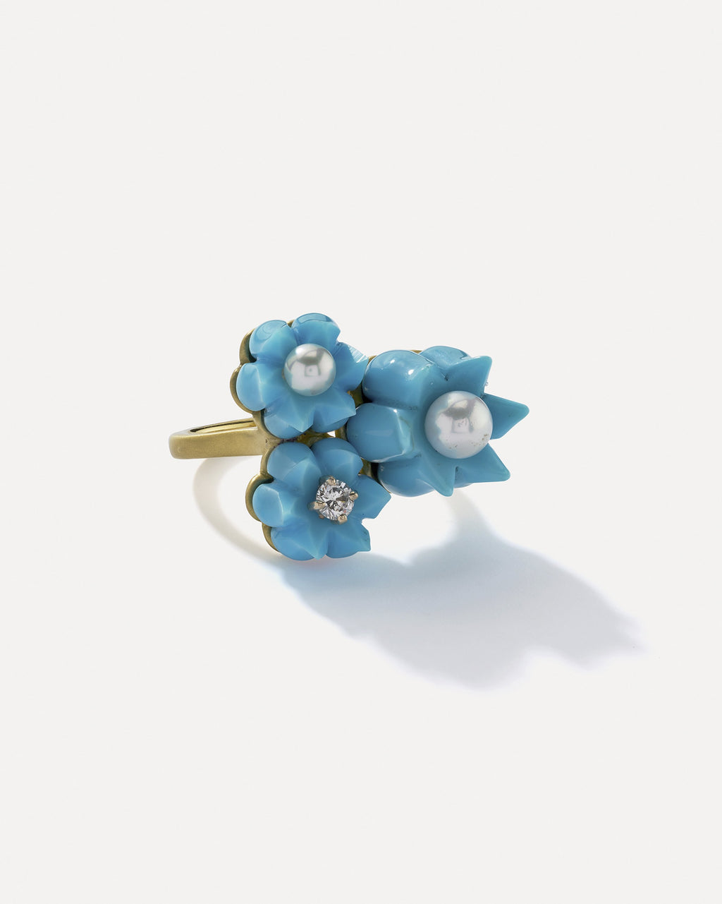 Lily of the Valley Trio Ring - Irene Neuwirth