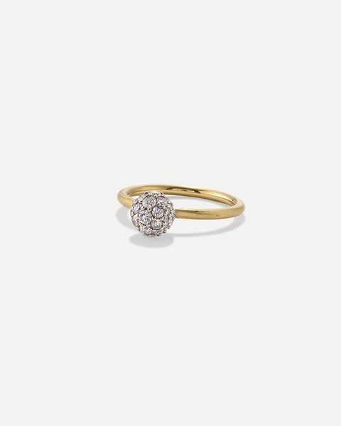 functie Woordvoerder Slager Petite Diamond Gumball Ring 18k Gold – Irene Neuwirth